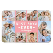 Rosa Mama-Fotocollage Magnet (Horizontal)