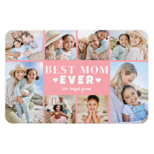 Rosa Mama-Fotocollage Magnet