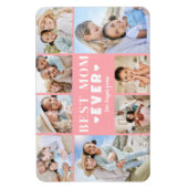 Rosa Mama-Fotocollage Magnet (Vertikal)