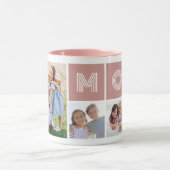 Rosa Mama FotoCollage Tasse (Zentrum)