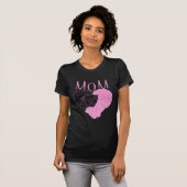 Rosa MAMA Herzkatzen T-Shirt (Vorne ganz)