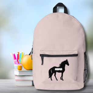 Rosa Mama Horse Mother Day Bedruckter Rucksack