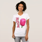 Rosa Mama mit rosa Tulpe T-Shirt (Vorne ganz)