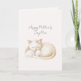 Rosa Mama Muttertag Katzen Karte