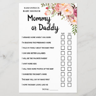 Rosa Mama oder Vater, sagte sie zweisprachige Spie Flyer