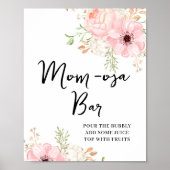 Rosa Mama-osa-Bar Baby Dusche Poster (Vorne)