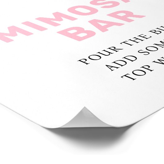 Rosa Mama-osa-Bar Poster (Ecke)