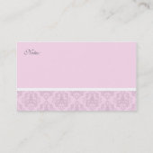 Rosa Mami Cards Telefonnummerkarte (Rückseite)