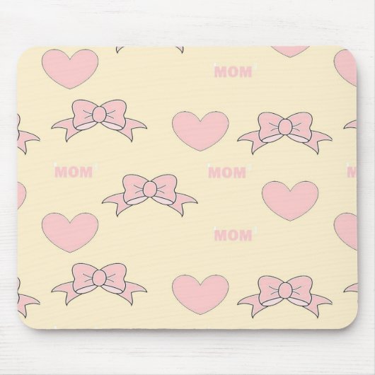 Rosa Mammutbild Mousepad (Vorne)
