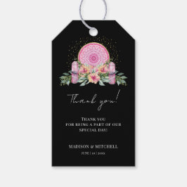 Rosa Mandala Crystals Metaphysische Hochzeit Geschenkanhänger