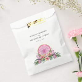 Rosa Mandala Crystals Metaphysische Hochzeit Geschenktütchen