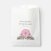 Rosa Mandala Crystals Metaphysische Hochzeit Geschenktütchen (Vorderseite)