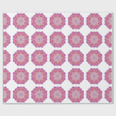 rosa Mandala-Geschenkpapier Geschenkpapier (Flach)