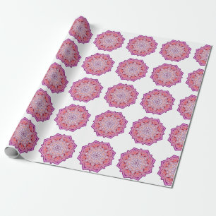 rosa Mandala-Geschenkpapier Geschenkpapier