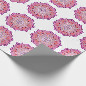 rosa Mandala-Geschenkpapier Geschenkpapier (Ecke)
