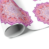 rosa Mandala-Geschenkpapier Geschenkpapier (Rolleneckpunkt)
