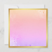 Rosa mandala indische Hochzeitsmethode Einladung (Rückseite)