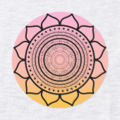 Rosa Mandala - Mandalaart Etiketten (Design 1)
