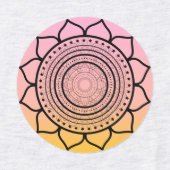 Rosa Mandala - Mandalaart Etiketten (Design 2)