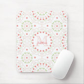Rosa Mandala Rosa Mousepad (Mit Mouse)