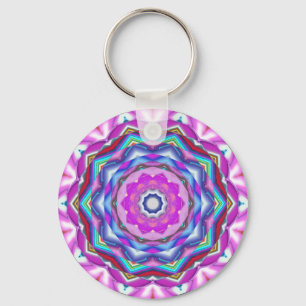 Rosa Mandala Schlüsselanhänger