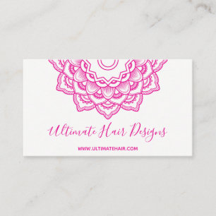 Rosa Mandala Visitenkarte