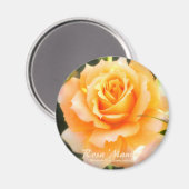 Rosa ‘Manyo’:Round Magnet (Vorderseite/Rückseite)