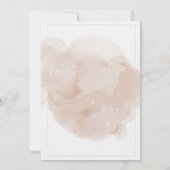 Rosa Marbel Baby Dusche Einladung (Rückseite)