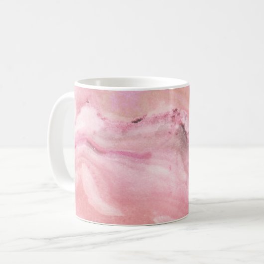 Rosa Marbella Kaffeetasse (Vorderseite Links)