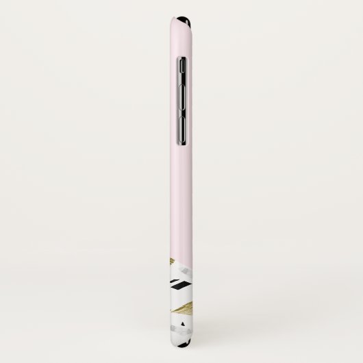 Rosa Marbella Terrazzo Giro del Malcantone Case-Mate iPhone Hülle (Hinten/Links)