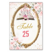 Rosa Märchenbuch 1. Geburtstag Tischnummer (Vorderseite)