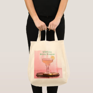 Rosa Margarita- & Limette-Hochzeitswochenende-Part Tragetasche