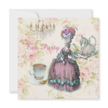 rosa Marie Antoinette vintage Paris Teeparty
