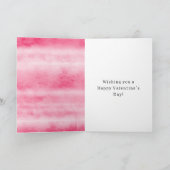 Rosa Marienkäfer Herz Valentinstag Karte (Innenseite)