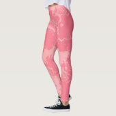 Rosa Marmor Abstrakt Leggings (Links)