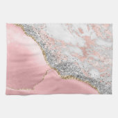 Rosa Marmor Achat Geschirrtuch (Horizontal)