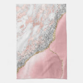 Rosa Marmor Achat Geschirrtuch (Vertikal)