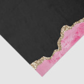 Rosa Marmor Agate Elegante Gemeiner Glitzer Seidenpapier (Ausschnitt)