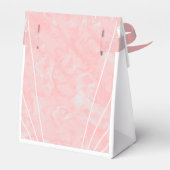 Rosa Marmor Art Deco Design Hochzeit Geschenkschachtel (Rückseite)