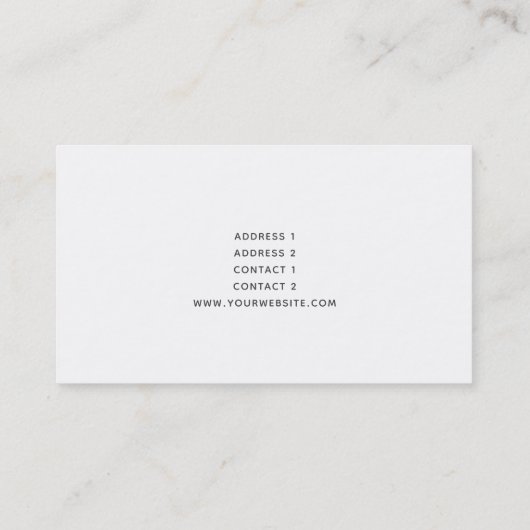 rosa Marmor beruflich elegant Visitenkarte (Rückseite)