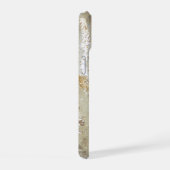 Rosa Marmor Chic Gold Glitter Monogramm iPhone 15 Hülle (Rechte Seite)