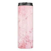 Rosa Marmor Diamant Blende Personalisiert Thermosbecher (Rückseite)