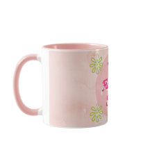 Rosa Marmor die Flamingo-Geschäfts-Tasse