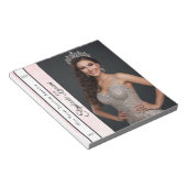 Rosa Marmor-Eis-Pageant-Schärpe Autogrammblock SM Notizblock (angewinkelt)