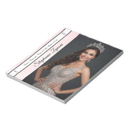 Rosa Marmor-Eis-Pageant-Schärpe Autogrammblock SM Notizblock