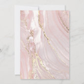 rosa Marmor | Erste Kommunionin Einladung (Rückseite)