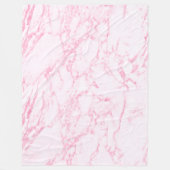 Rosa Marmor Fleecedecke (Vorderseite)