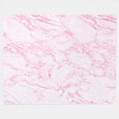 Rosa Marmor Fleecedecke (Vorderseite (Horizontal))