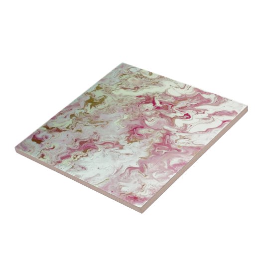 Rosa Marmor Fliese (Seite)