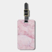 Rosa Marmor Gepäckanhänger (Vorderseite vertikal)